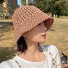 Summer Hollow Bucket Hat Women's Breathable Hat Thin Anti-ultraviolet Sun Hat Fashion Basin Hat Bucket Advanced Sense
