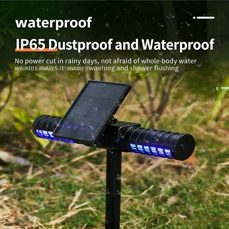 Solar Powered Mosquito Killer Lamp Outdoor Waterproof Lawn Night Light Ambient Courtyard Floor Lamp Mosquito Repellent Lighting