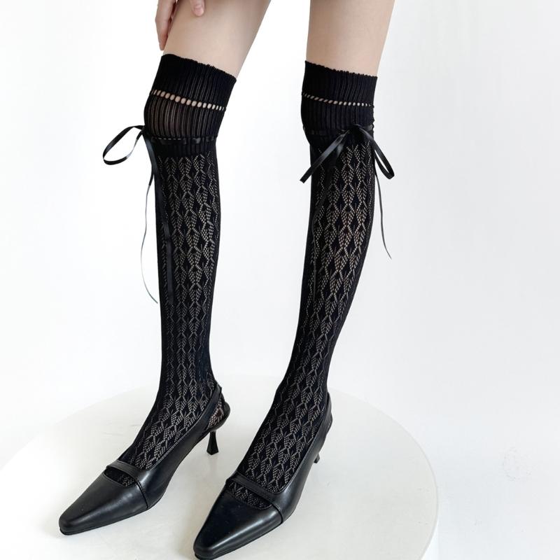 Women's Tights Thigh Highs Stockings Ballet Laced Up Over Knee Highs Socks Fishnet Stockings Hosiery Antis Skidding Socks