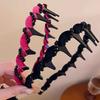 Rhinestone Hairband Elegant Vintage Non Slip Hair Hoop for Women Girls Fashionable Bridal Hair Accessory