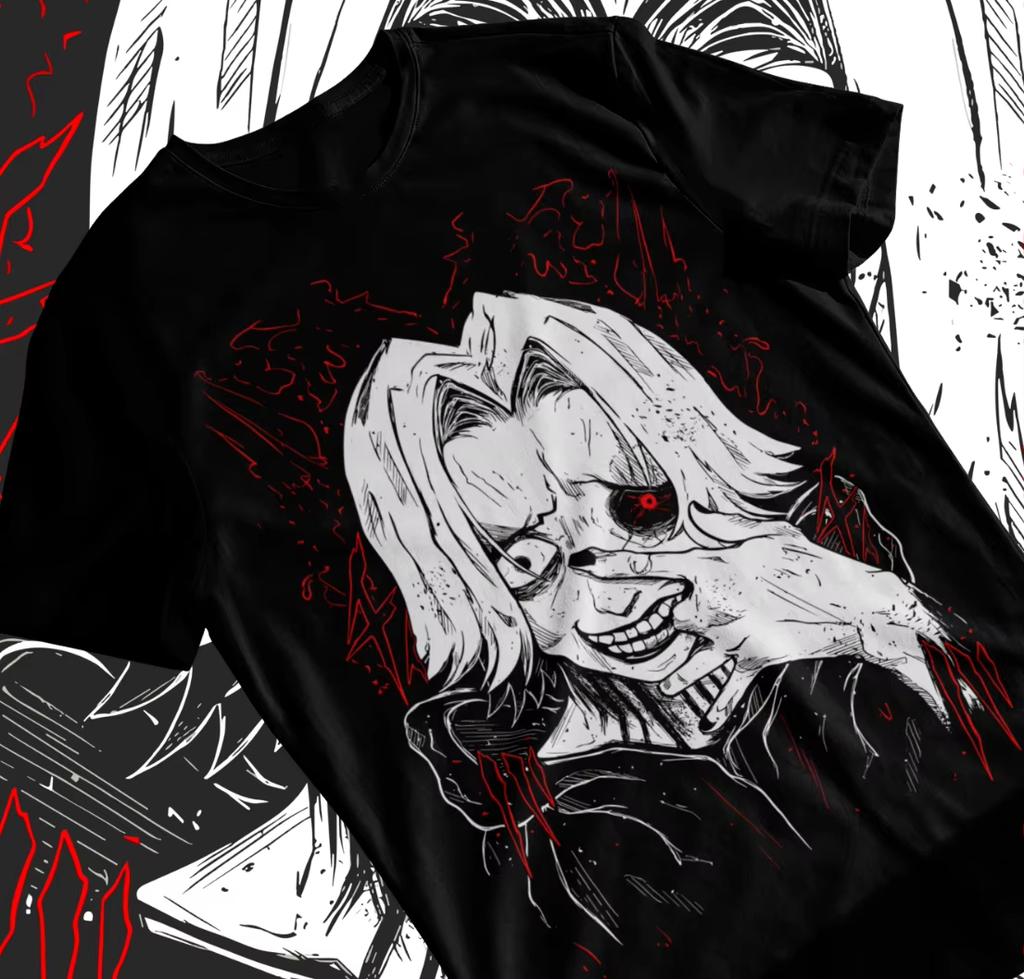 Trend Summer 2025 Cosplay Anime Seidou Takizawa Tokyo Ghoul T-shirt Manga Strip Anime Unisex Shirt Soft Tee Anime Clothes