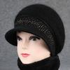 Wool Cap Children Autumn and Winter Warm Rabbit Hair Beret Ear Protector Cotton Hat Knitted Hat