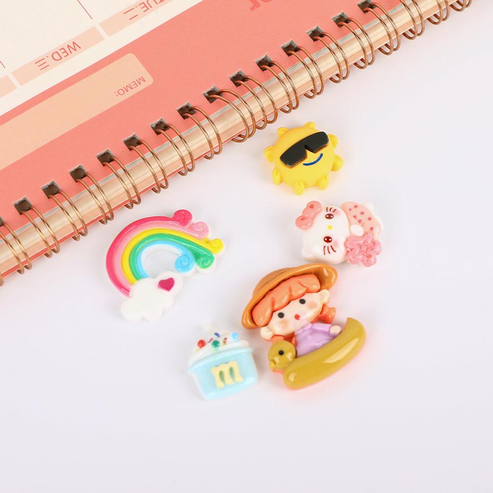 Cartoon DIY Jewelry & Resin Accessories: Cream Glue, Keychains, Phone Cases, Hair Clips
