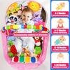 Baby Gym Play Mat with Music Pedal Piano Light Toy Rack Hanging Doll Educational Fitness Rack Toy Xmas Gift for Infants Toddlers