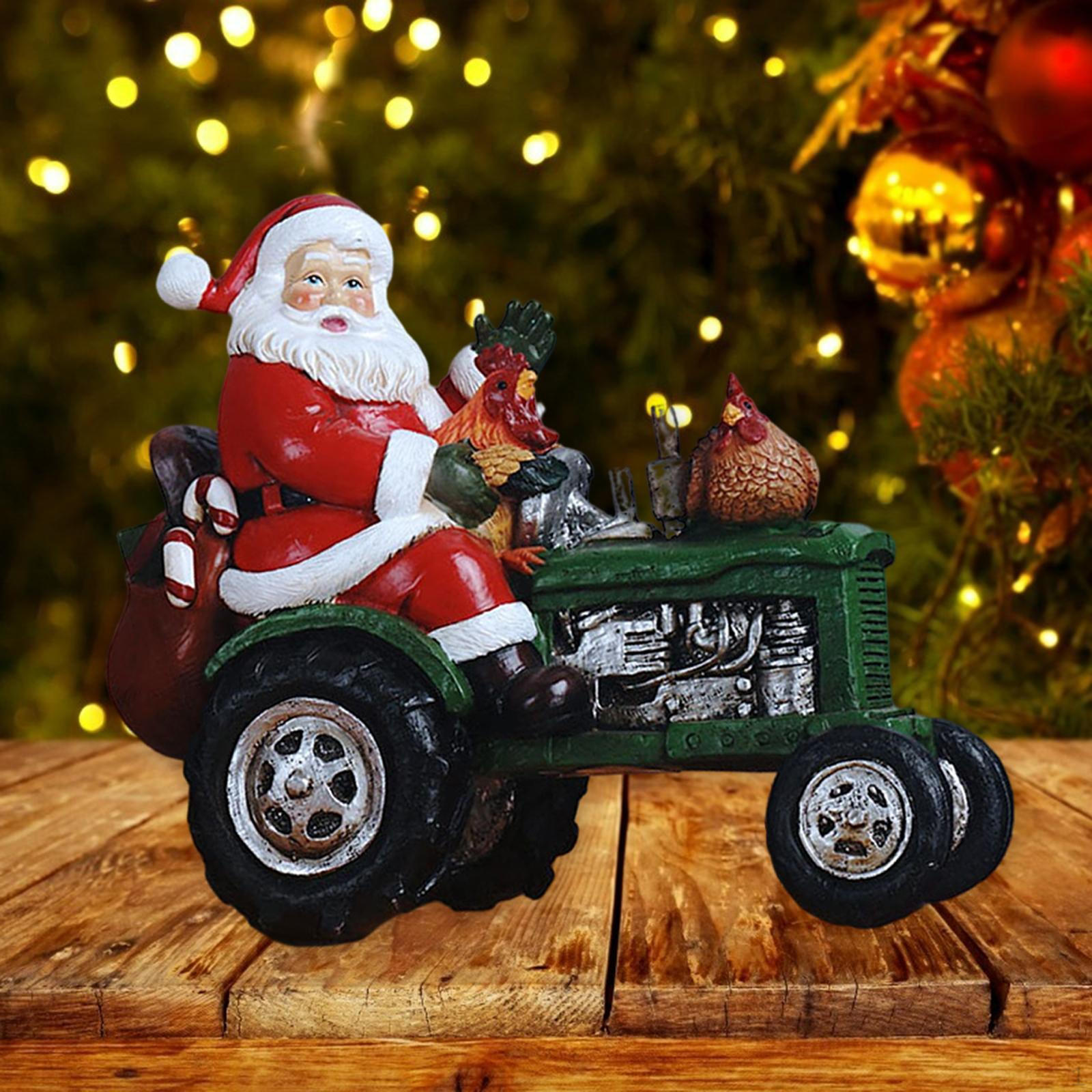

Figurines Resin Ornaments Drive a farm truck