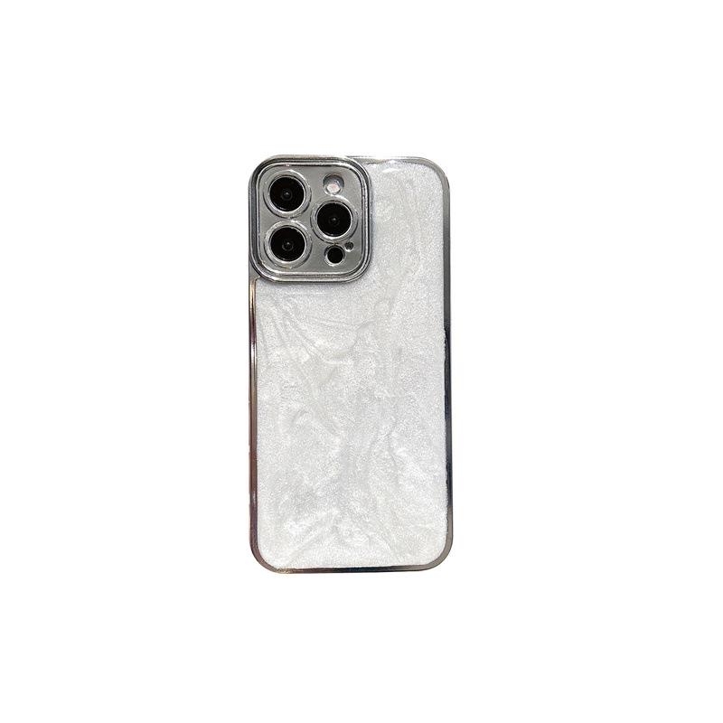 Apple 15Promax Electroplating Glue Case for Mobile Phone, High Flash Lime, Anti-Fall Fashion