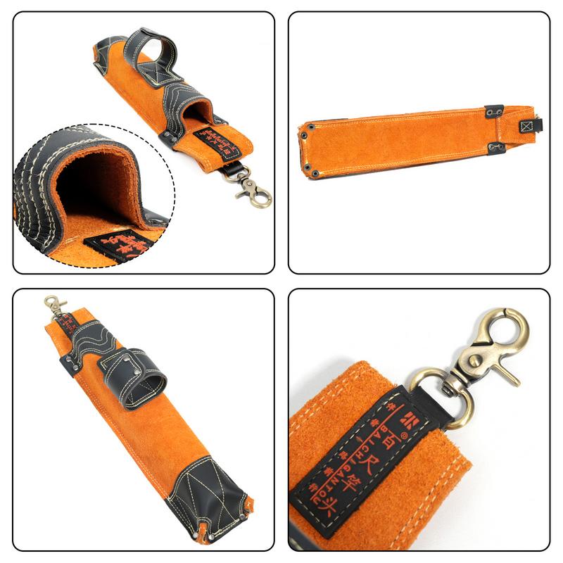 Welding Rod Holder Cowhide Welding Rod Storage Tube Welding Bag Welding Rod Pouch Welding Rod Waist Bag for Women Men Adults