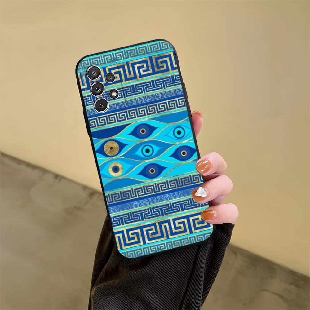 

Nazar Boncugu Evil Eye Phone Case For Samsung S24 S25 S20 S26 S21 S22 S23 Ultra Fe Plus A05 A06 A16 A26 A36 A56 Cover Galaxy S21 Ultra 5G