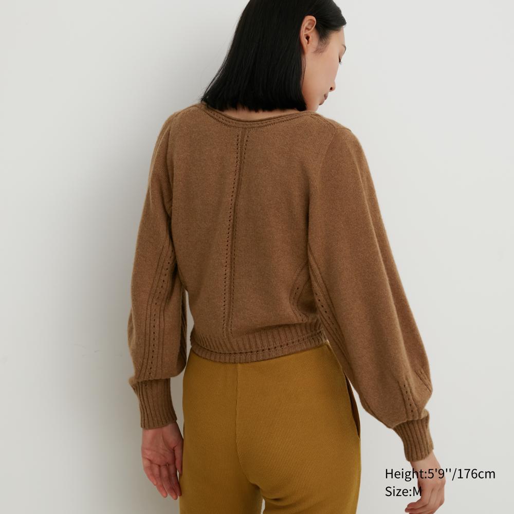 Buy Uniqlo 3D Knit Volume Sleeve Sweater (long Sleeve