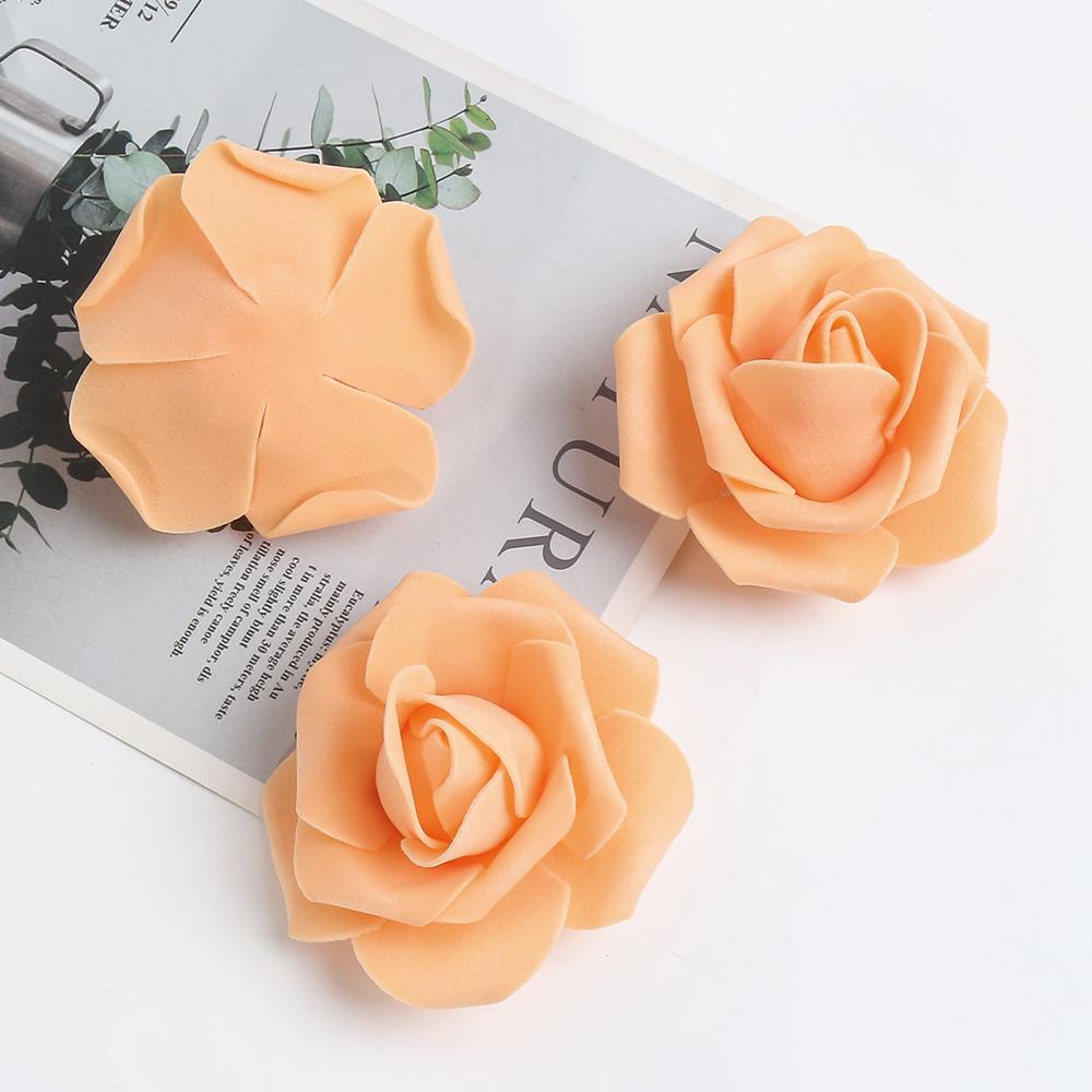 10/20/40 Stück Künstliche Rosenköpfe 7CM Kunstblumen Hochzeitsdekoration Wohnzimmer Dekoration Gartenparty DIY Girlande Zubehör