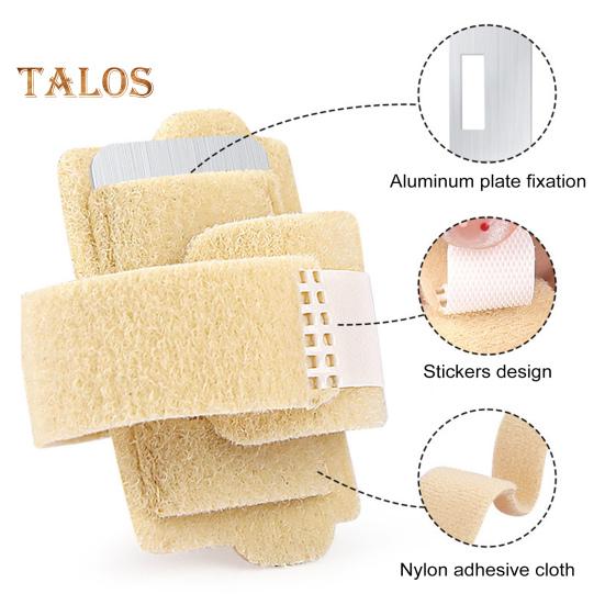 Toe Separator Bunion Corrector Big Toe Spacer Hammer Toe Straightener Fabric Lining Splint with Built-in Aluminum Plate Support for Overlapping Toes