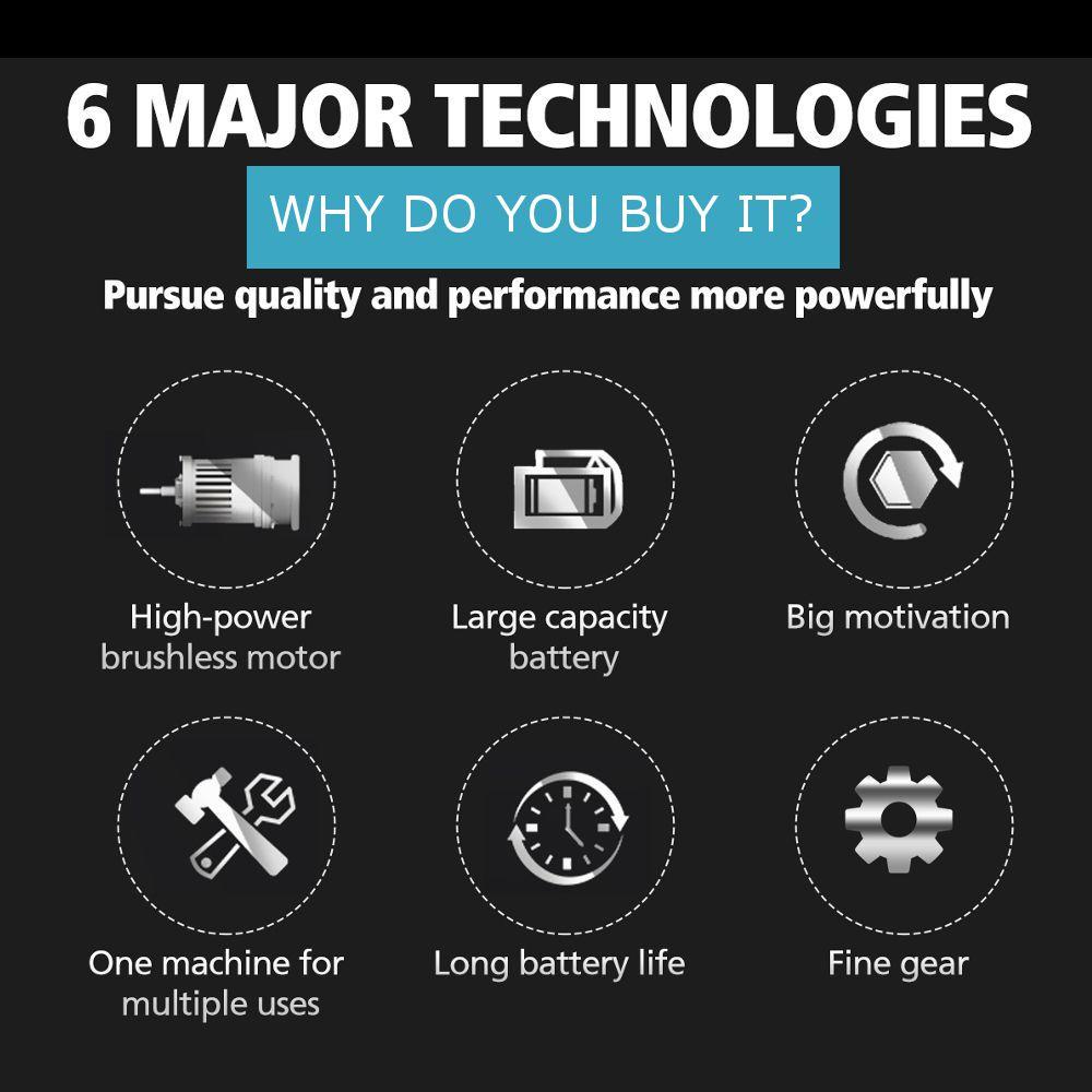 1800W 10800RPM 125mm Cordless Electric Circular Saw Power Tools Adjustable Curved Cutting Sawing Machine for 18V