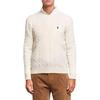 Polo Small Pony Logo Embroidered Cable Knit Wool Sweater Men Sweater Off-White 710688408009