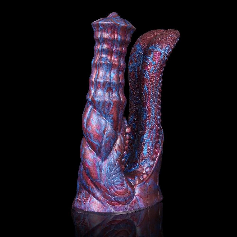 Double Silicone Dildo Butt Plug Adult Sex Toy     Fisting Femdom Realistic Dick Strap On Dick BDSM Huge Cock