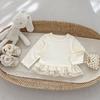 Girls Ruffle Long Sleeve Top And Jeans 2 Piece Set Baby Casual Pullover Outfit