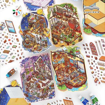 Jiji PaperMore 5th Series 2.5D Scenery Journal Stickers