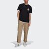 adidas Originals Trefoil Adv Mnt Back Tee Casual Printed Round Neck Short Sleeve T-Shirt Men Tops Black GN2367