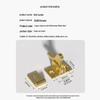 Antique Style Self-Locking Spring Latch for Sliding Doors and Windows (Left/Right Application)