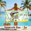 Custom Text Beach Towel, Soft Absorbent Swimming Multi-use TowelMarsupilami