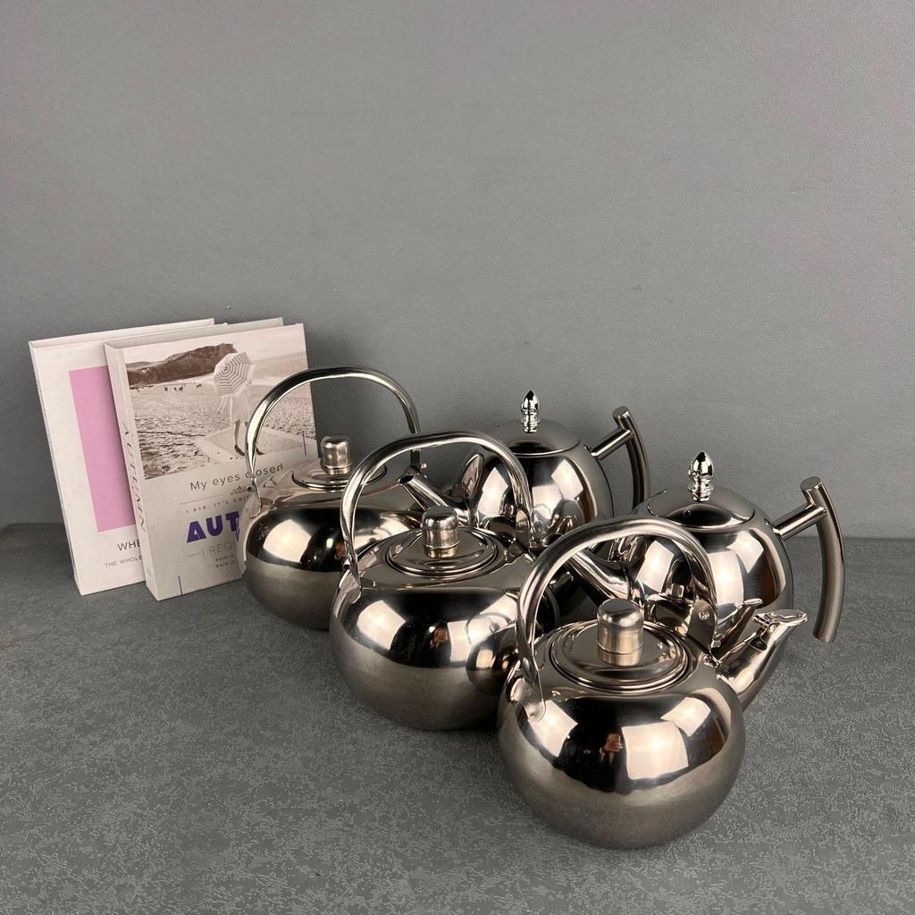Small Exquisite Chinese Style Stainless Steel Coffee Pot with Filter