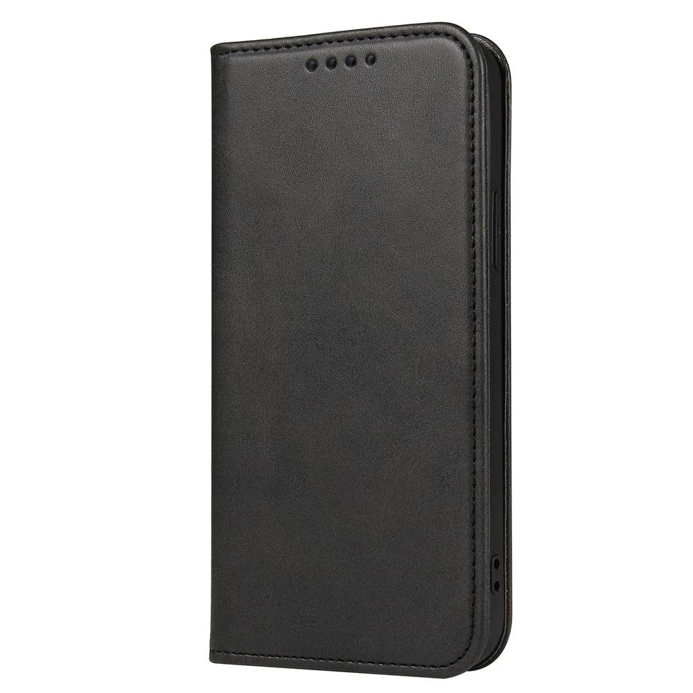 

Magnetic Case for Coque iPhone 17 16 14 12 15 Pro Max Case for Funda iPhone 11 13 X XR SE Luxury Leather Flip Cover iPhone 13 Pro Max чёрный