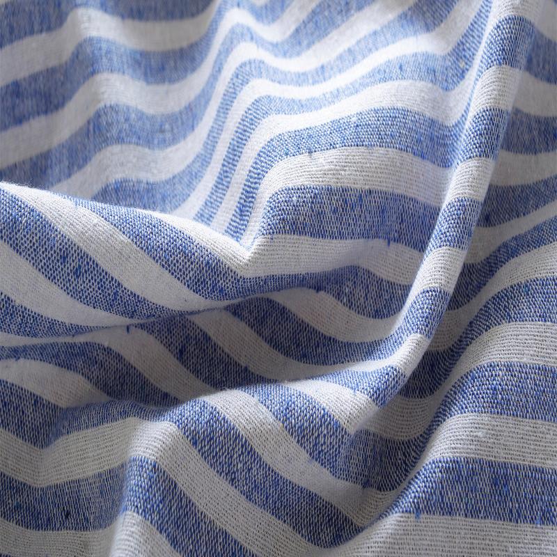 Minimalist Striped Tablecloth Cotton Linen Rectangular Dining Table Mat Household Coffee Desk Dustproof Decorative Cover Cloth