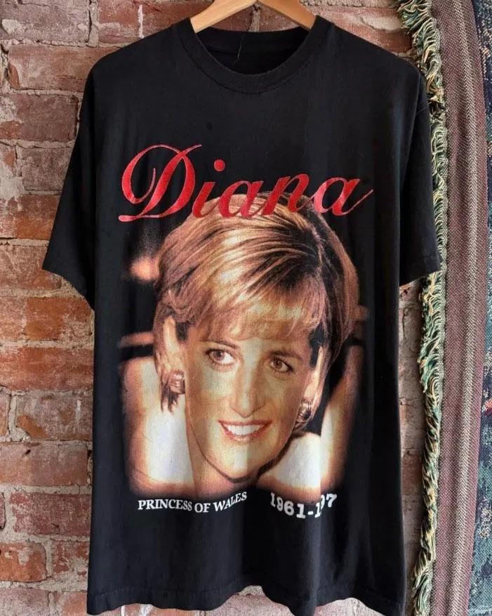 Vintage Princess Diana Shirt Princess Diana TShirt Summer Unisexs And Unisexs Loose And Breathable TShirt Top S