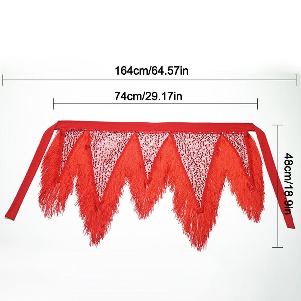 Sequins Belly Dance Hip Scarf Adjustable Waist Chain Fashion Triangular Hip Scarf Women