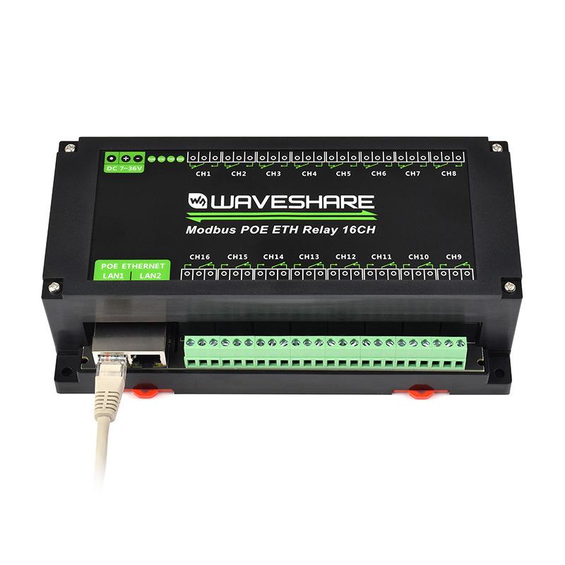 16-Kanal Ethernet-Relaismodul mit Modbus RTU/TCP und Isolationsschutz