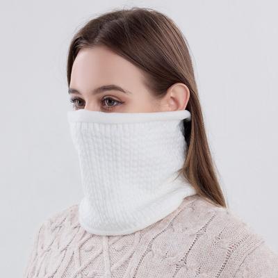 Hot-selling Solid Color Scarf Thickened Knitted Scarf Winter Velvet Warm Neck Cover