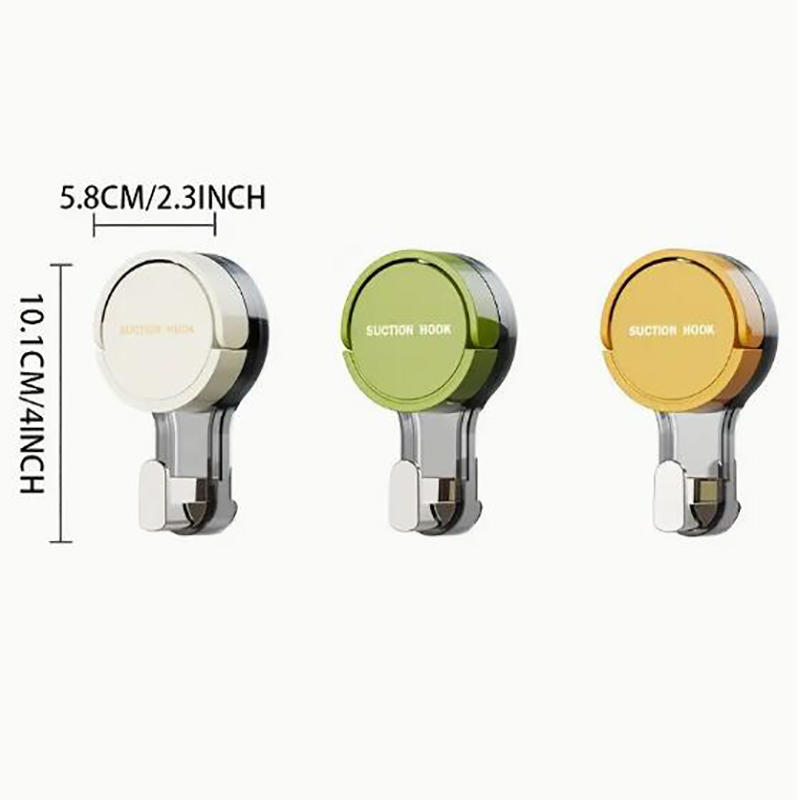 1PCS Suction Cup Hook Reusable Stronge Vacuum Bathroom Hooks Waterproof Towel Rack Clothes Hanger Accessor