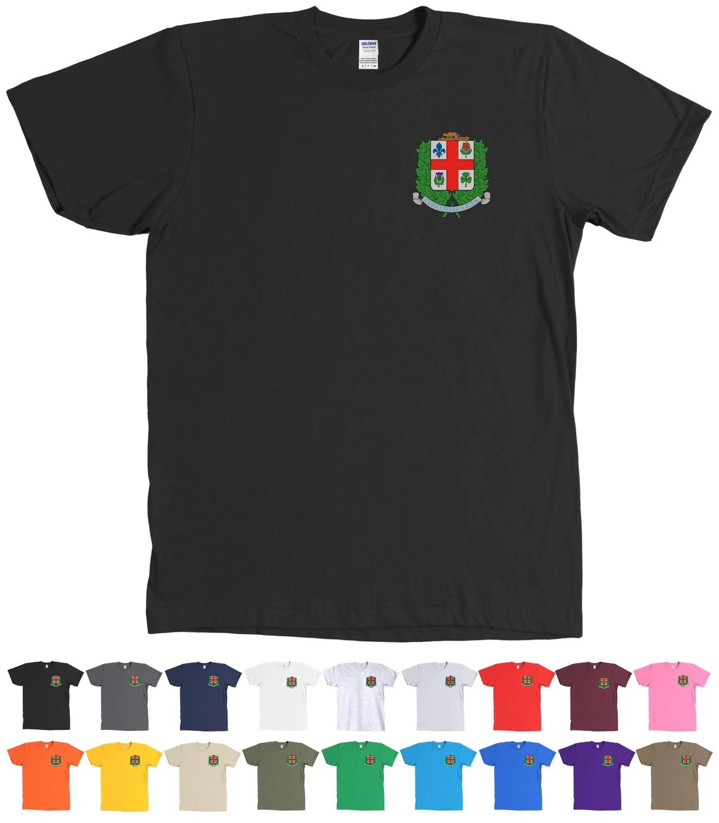 Montréal Coat of Arms T-Shirt Montreal Québec Canada Chest Logo Tee MORE COLORS S