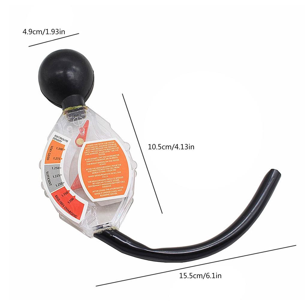 Car Battery Hydrometer Tester Cycle Battery Tool Acid Quality Analyzer Density Tool Rapid Tester Detection Tool