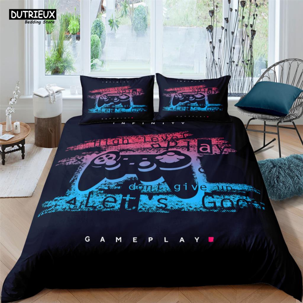Comforter Game Handle Fashion Player Polyester Bedding Sets Child Boys For Teens King Size Bedding Set