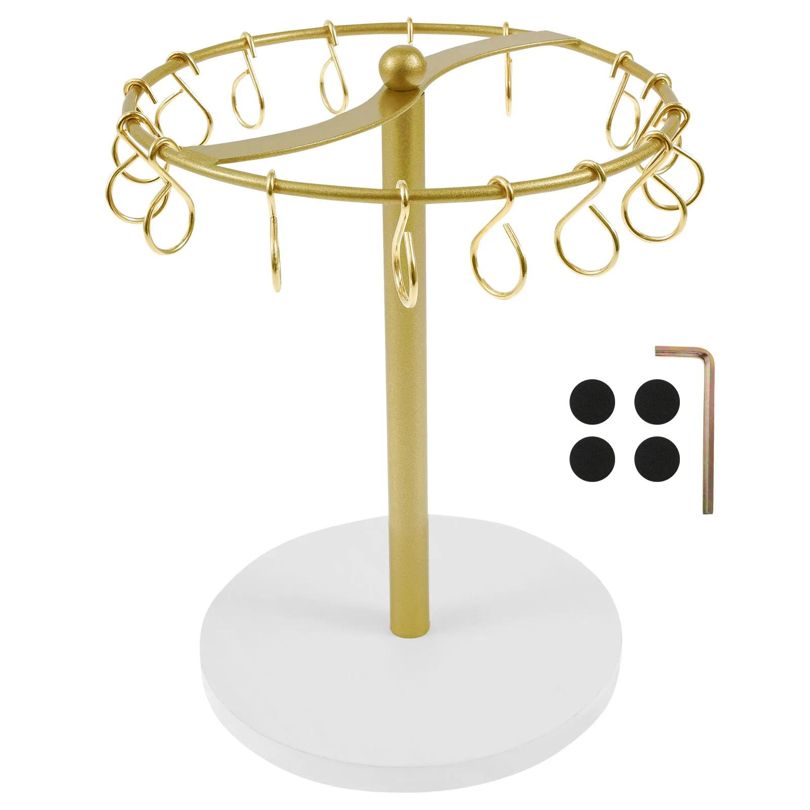 

Claw Clip Organizer Metal Hair Clip Holder Stand Space Saving Hair Accessories Display Stand For Barber Shop and Girls золотий