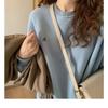 Korean Style Thickened Loose Long-sleeved Versatile Jacket Fashionable Autumn and Winter Velvet Round Neck Sweatshirt for Women
