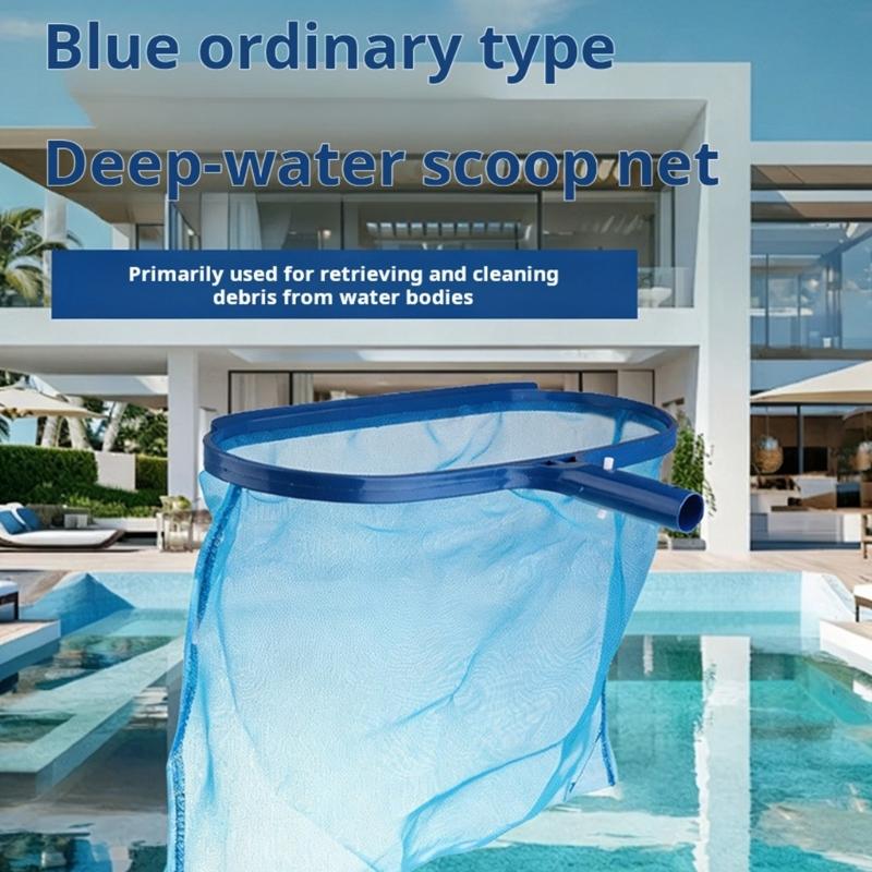 Thickened Frame Pool Skimmer Net Efficient Pool Cleaning Tool Large Capacity Pool Net Deeper Efficient Debris Removal
