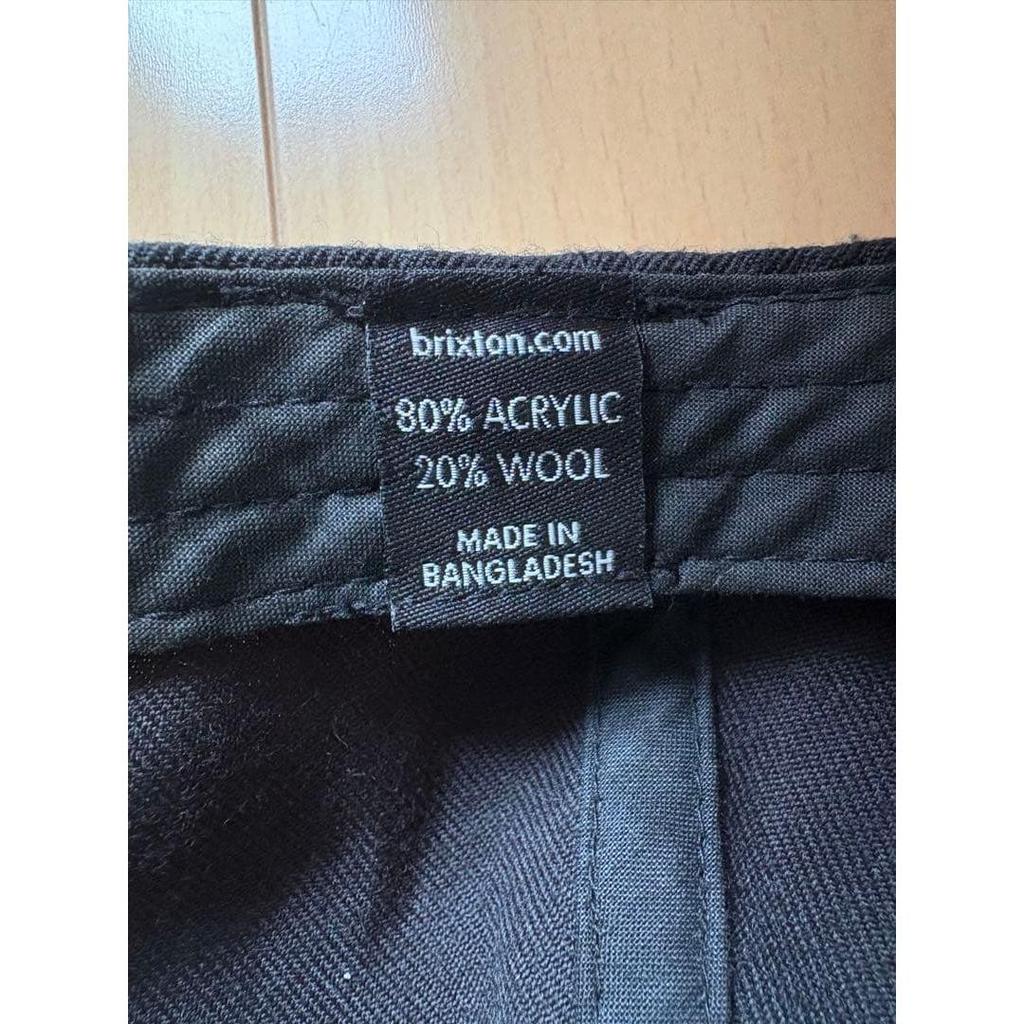 Used Brixton black wine red cap