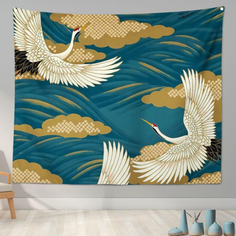 Home Decoration Japanese Ukiyo-e Tapestry Kanagawa Surf Hanging Cloth Wine Shop Japanese Tapestry Hanging Painting