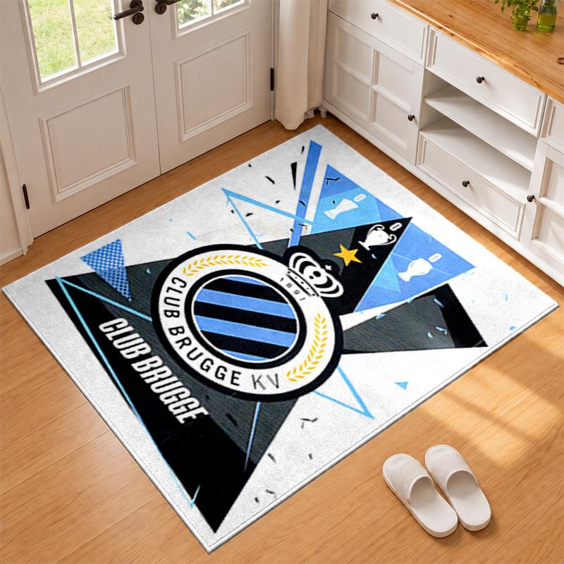 Club Brugge KV Carpet Door Mat for Living Room or Bedroom Protective Mat Under Chair Office Decoration Christmas Gift Birthday Present