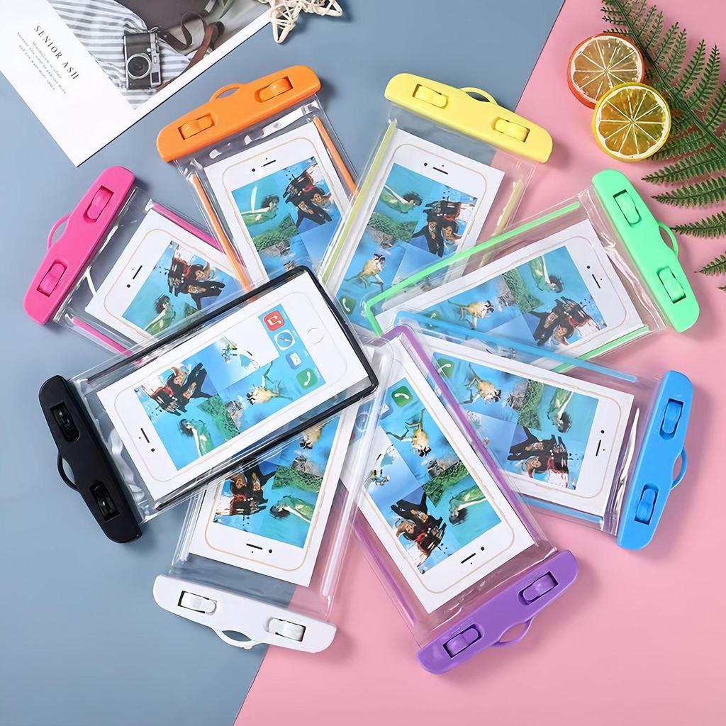 Universelle wasserdichte Handyhülle mit Touchscreen und Umhängeband - Tauchen, Schwimmen, Staubdichtschutz