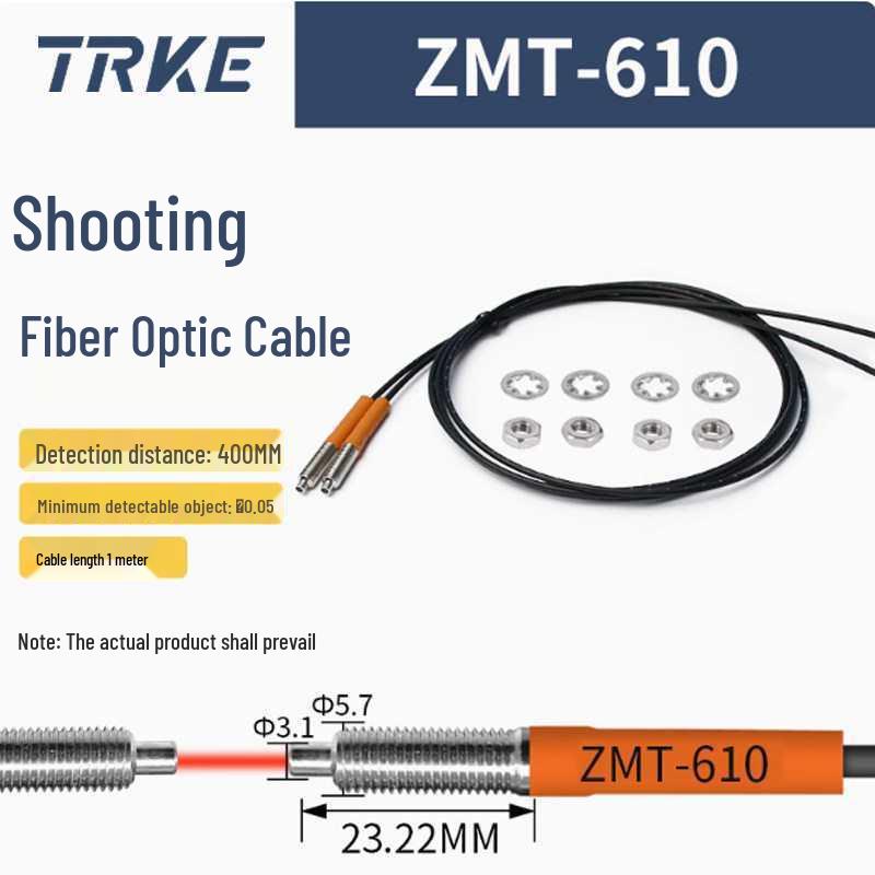 Dual Display Fiber Optic Amplifier M4M6 with Diffuse Reflection Sensor and Photoelectric Switch Fiber Optic Cable