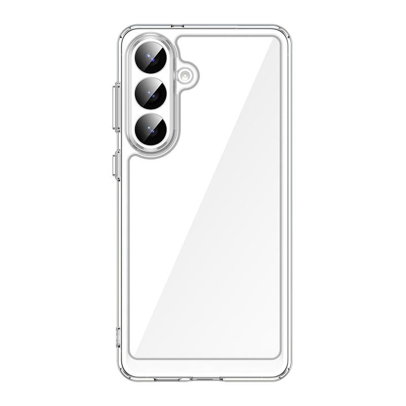 Suitable for colorful Samsung S26 phone case, S26+ phone cover, S26 Ultra acrylic anti-drop full-cover space case Samsung Galaxy S26 прозрачный