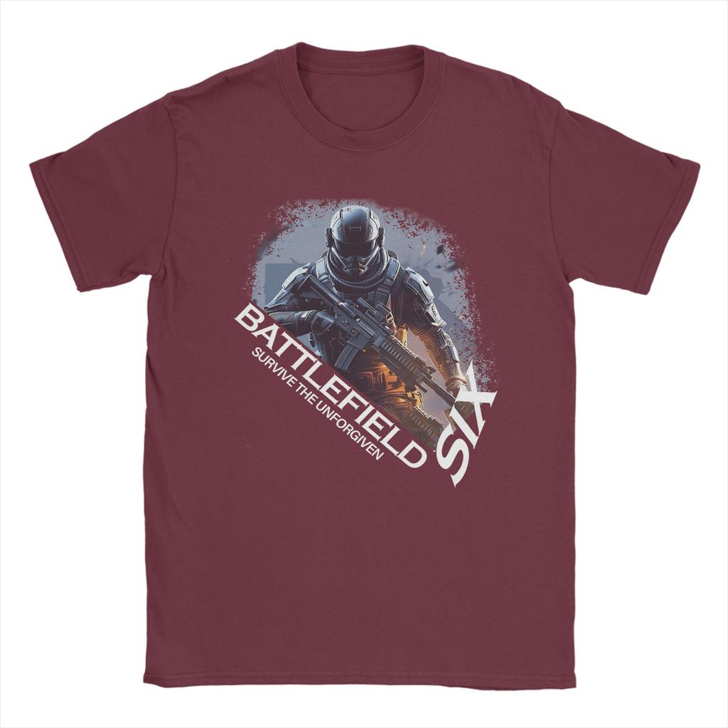 Herren Damen Schlachtfeld 6 Lustige Spiele BF6 T-Shirt Baumwolle Grafikdruck T-Shirts Oberbekleidung