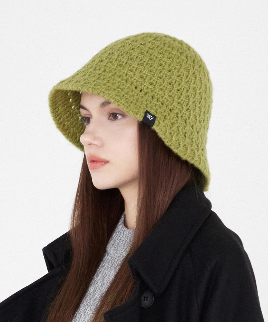 ULUK Lucida Black Label Winter Knitting Bucket Hat_Olive
