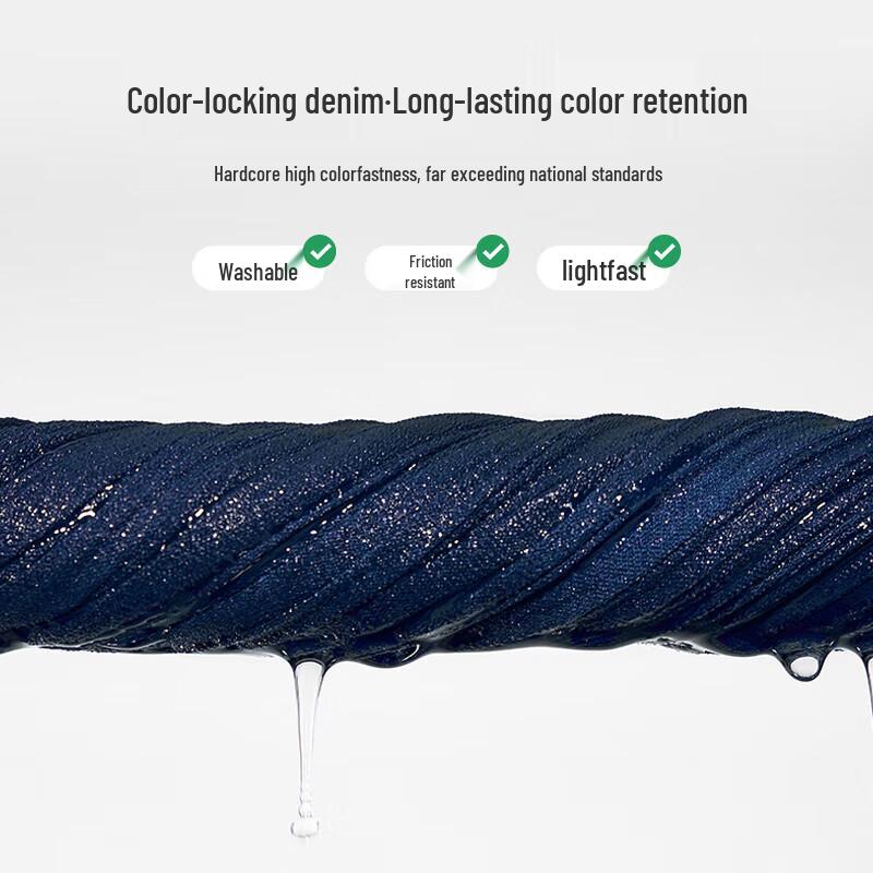 Navigare Men's Slightly Wide-Leg Washed Denim Jeans