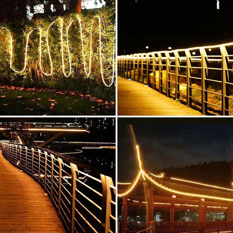 Super Bright Waterproof Solar COB LED Strip Light for Outdoor Garden Decoration