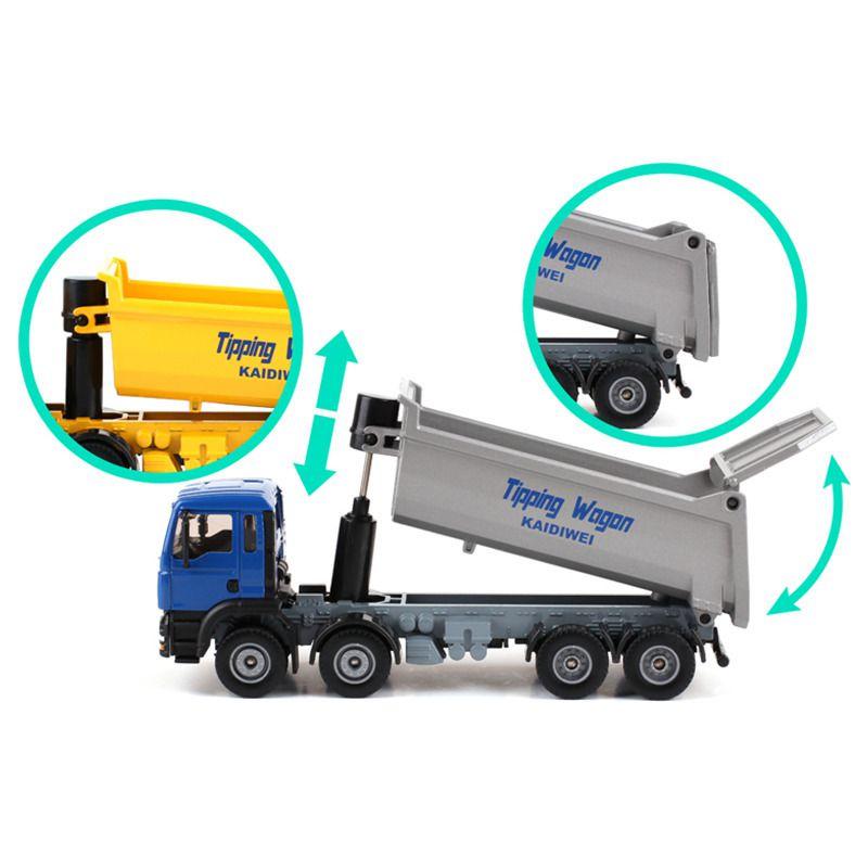 Exquisite 150 Alloy Diecast Model Dumper Truck Toy With Premium Craftsmanship For Kids