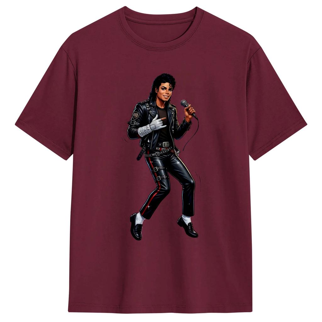 Streetwear T Shirt Beach MMichael JJackson Star Popular T Shirts Pure Cotton Tshirt for Unisex Y2K Retro Short Sleeve Tops