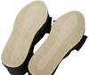 Elegant Interior Platform Room Shoes with 8cm One Size Fits Ribbon, Heel, Black, All, 71034SP-BK